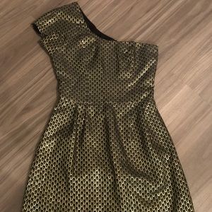 French connection one shoulder cocktail dress.